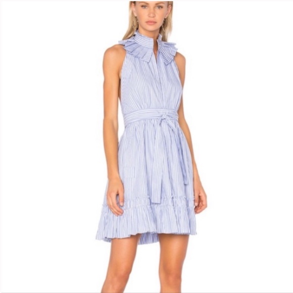 Alexis Briley Striped Tie Waist Halter Mini Dress XS - Picture 3 of 13